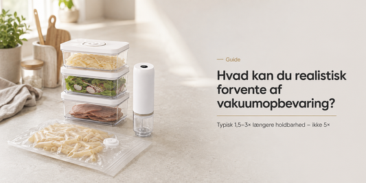 Hvad kan du realistisk forvente af vakuumopbevaring?